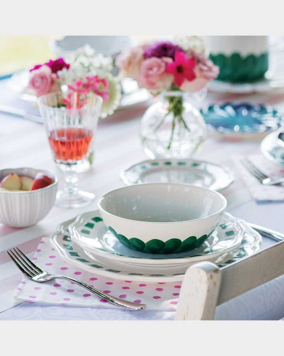 Lisbon Green Brushstroke Cereal Bowl